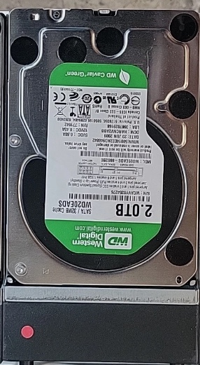 Western Digital 2.0 TB SATA /32MB CACHE WD20EADS